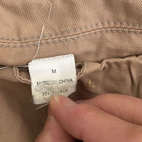 Military Style Beige Twice Lightweight  Jacket Size Medium - Picture 8 of 10